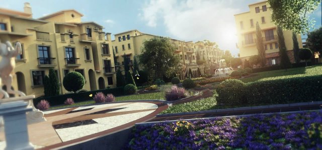 residential community landscape 74 3D Model .c4d .max .obj .3ds .fbx .stl .blend 