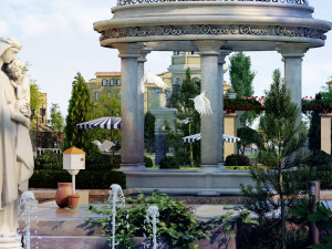 residential community landscape 75 Model 3D