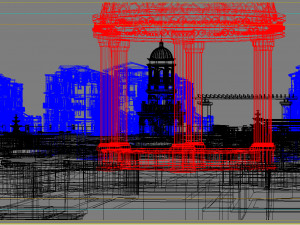 residential community landscape 75 Modelo 3D