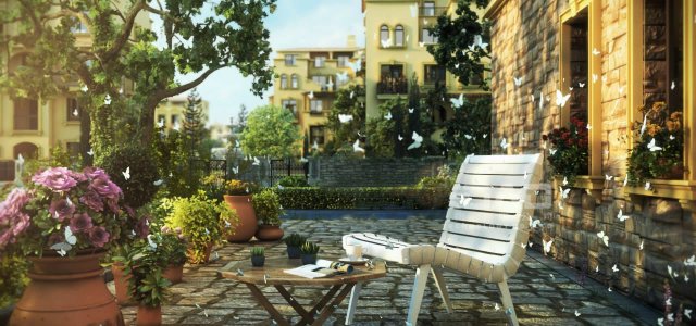 residential community landscape 77 3D Модель .c4d .max .obj .3ds .fbx .stl .blend 