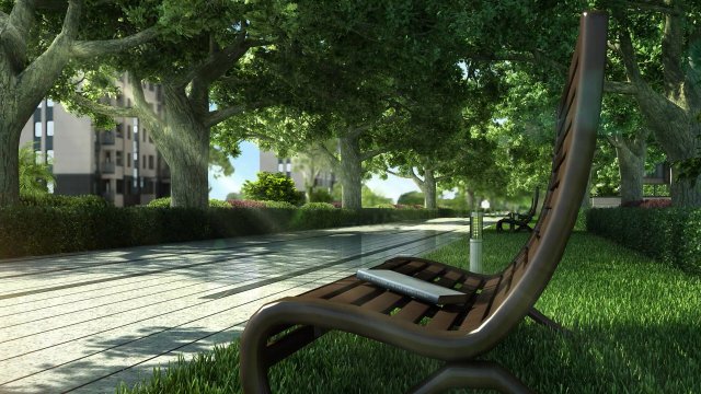 residential community landscape 76 Modelo 3D .c4d .max .obj .3ds .fbx .stl .blend 