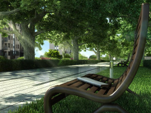 residential community landscape 76 Model 3D