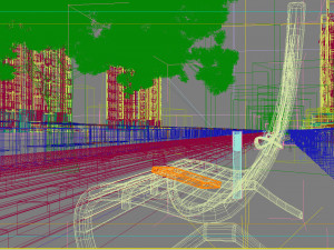 residential community landscape 76 Modelo 3D