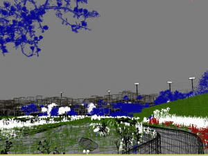 residential community landscape 91 3D Model