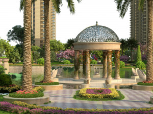 residential community landscape 93 Model 3D