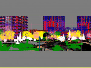 residential community landscape 95 3D Model