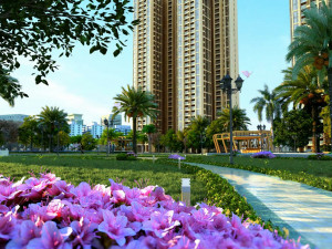 residential community landscape 99 Model 3D