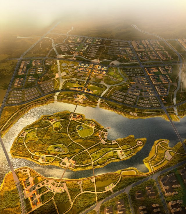city plan 005 Model 3D .c4d .max .obj .3ds .fbx .stl .blend 