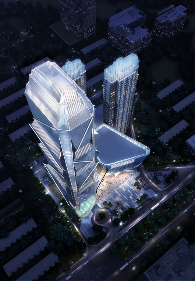 skyscraper business center 006 3D-Modell .c4d .max .obj .3ds .fbx .stl .blend 