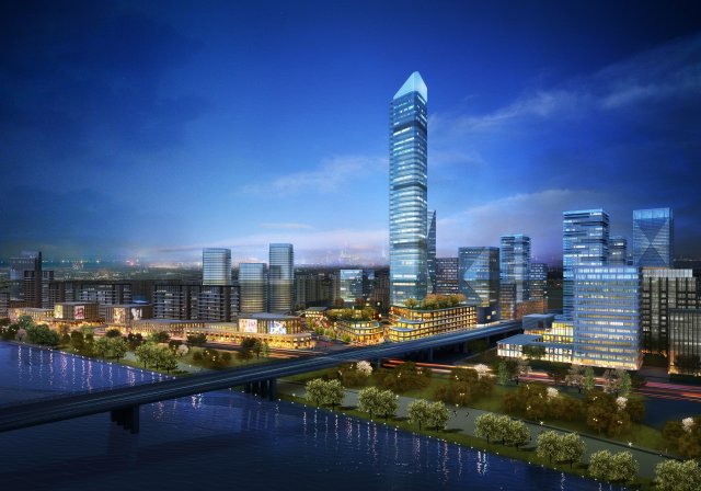 skyscraper business center 009 Modello 3D .c4d .max .obj .3ds .fbx .stl .blend 