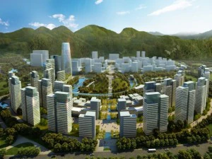 centro de negocios rascacielos 013 Modelo 3D