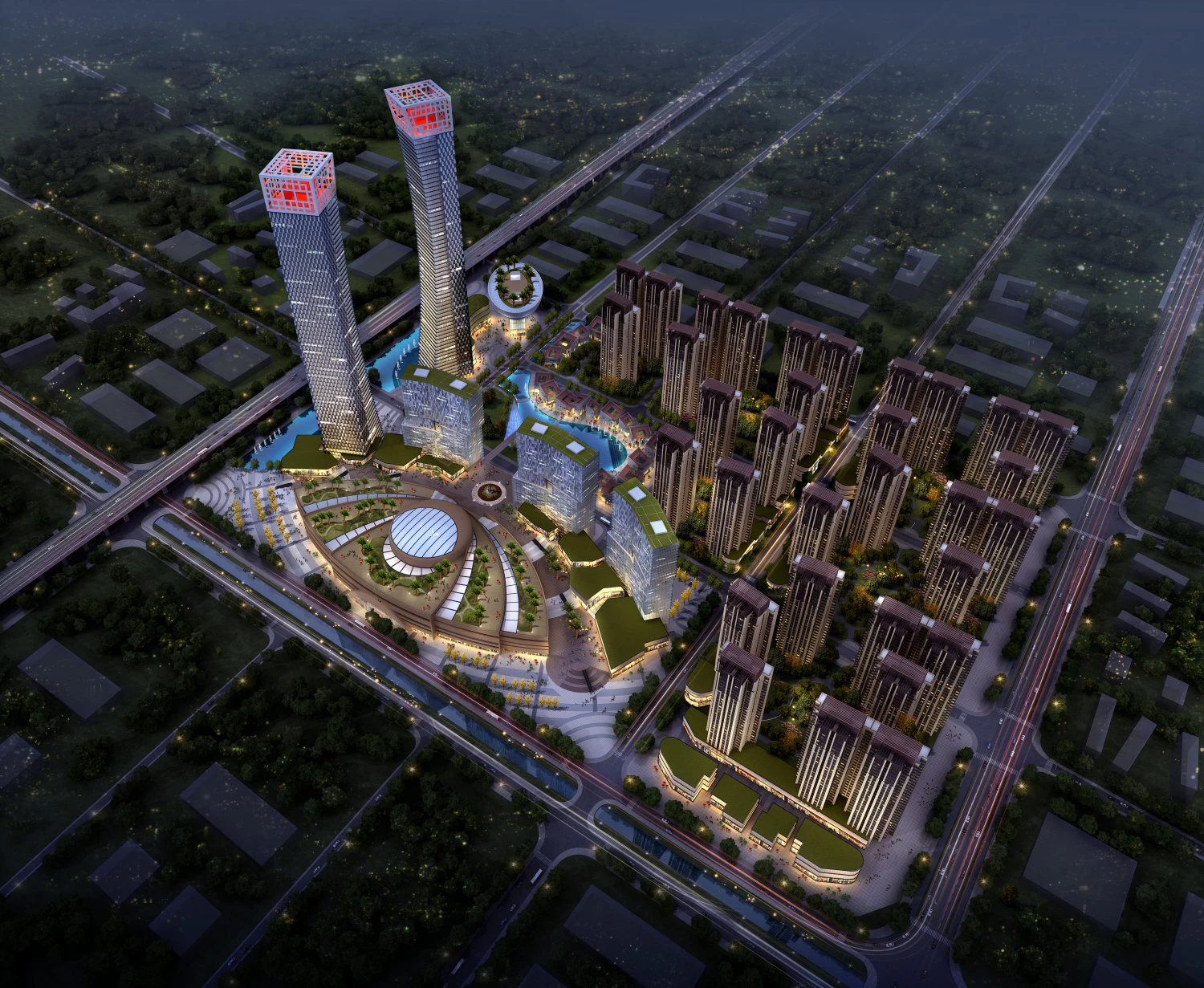 skyscraper business center 016 3D Model .c4d .max .obj .3ds .fbx .stl .blend 