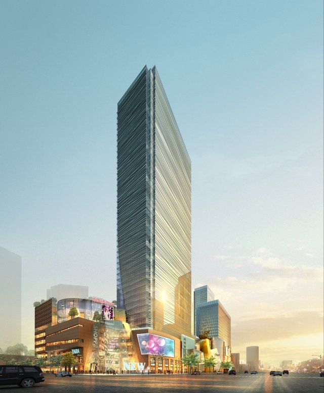 skyscraper business center 043 3D Model .c4d .max .obj .3ds .fbx .stl .blend 