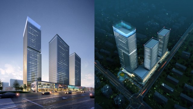 skyscraper business center 026 3D Model .c4d .max .obj .3ds .fbx .stl .blend 