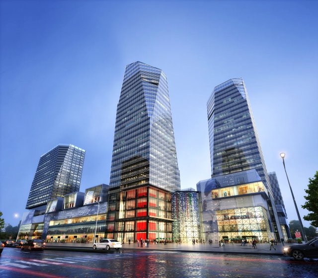 skyscraper business center 029 Modelo 3D .c4d .max .obj .3ds .fbx .stl .blend 