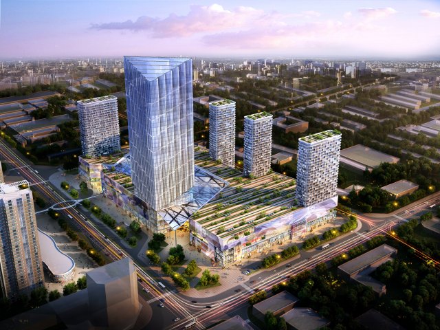skyscraper business center 031 3D Model .c4d .max .obj .3ds .fbx .stl .blend 