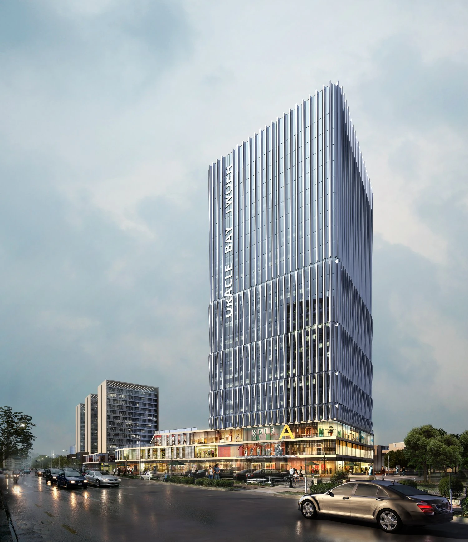 skyscraper business center 035 3D Model .c4d .max .obj .3ds .fbx .stl .blend 