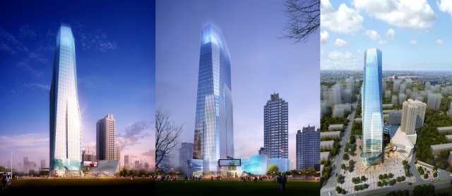 skyscraper business center 036 3D Modell .c4d .max .obj .3ds .fbx .stl .blend
