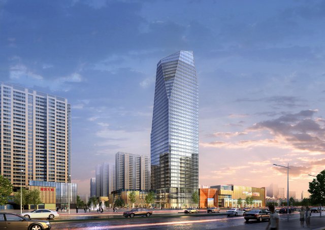 skyscraper business center 041 3D Model .c4d .max .obj .3ds .fbx .stl .blend 