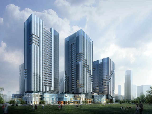 skyscraper business center 046 Model 3D .c4d .max .obj .3ds .fbx .stl .blend 