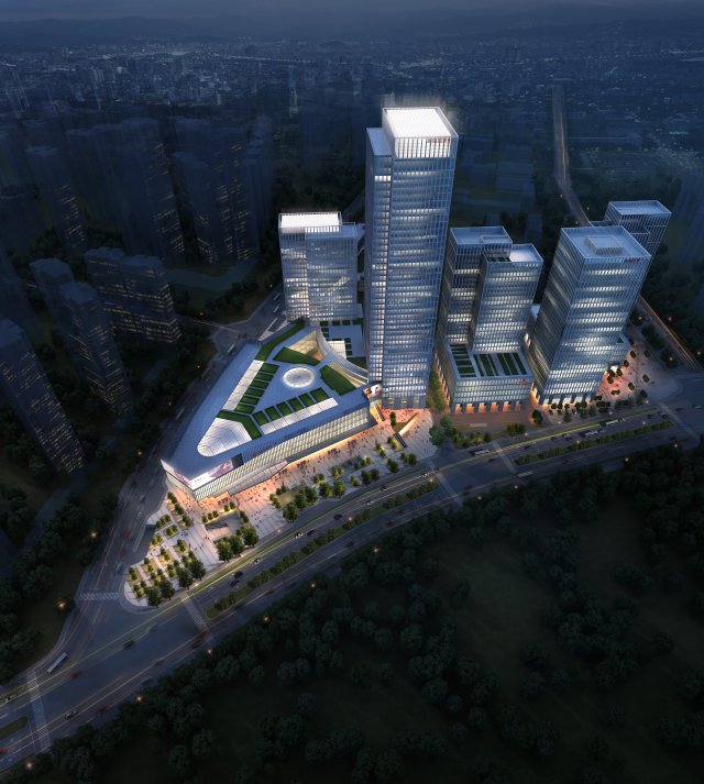 skyscraper business center 057 3D 模型 .c4d .max .obj .3ds .fbx .stl .blend 