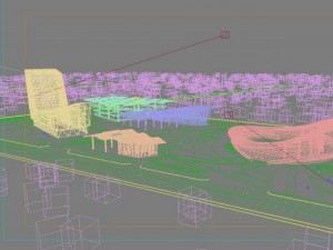 bus station 001 Model 3D