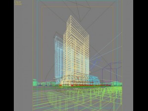 skyscraper office building 001 Modelo 3D