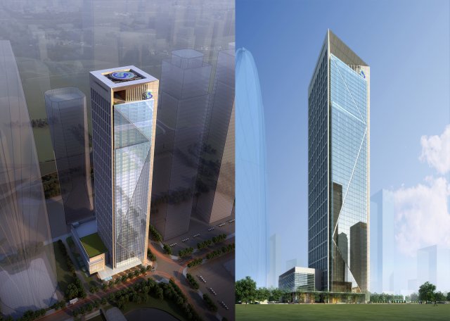 skyscraper office building 002 Modelo 3D .c4d .max .obj .3ds .fbx .stl .blend 
