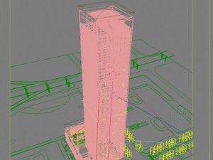 skyscraper office building 002 Modelo 3D