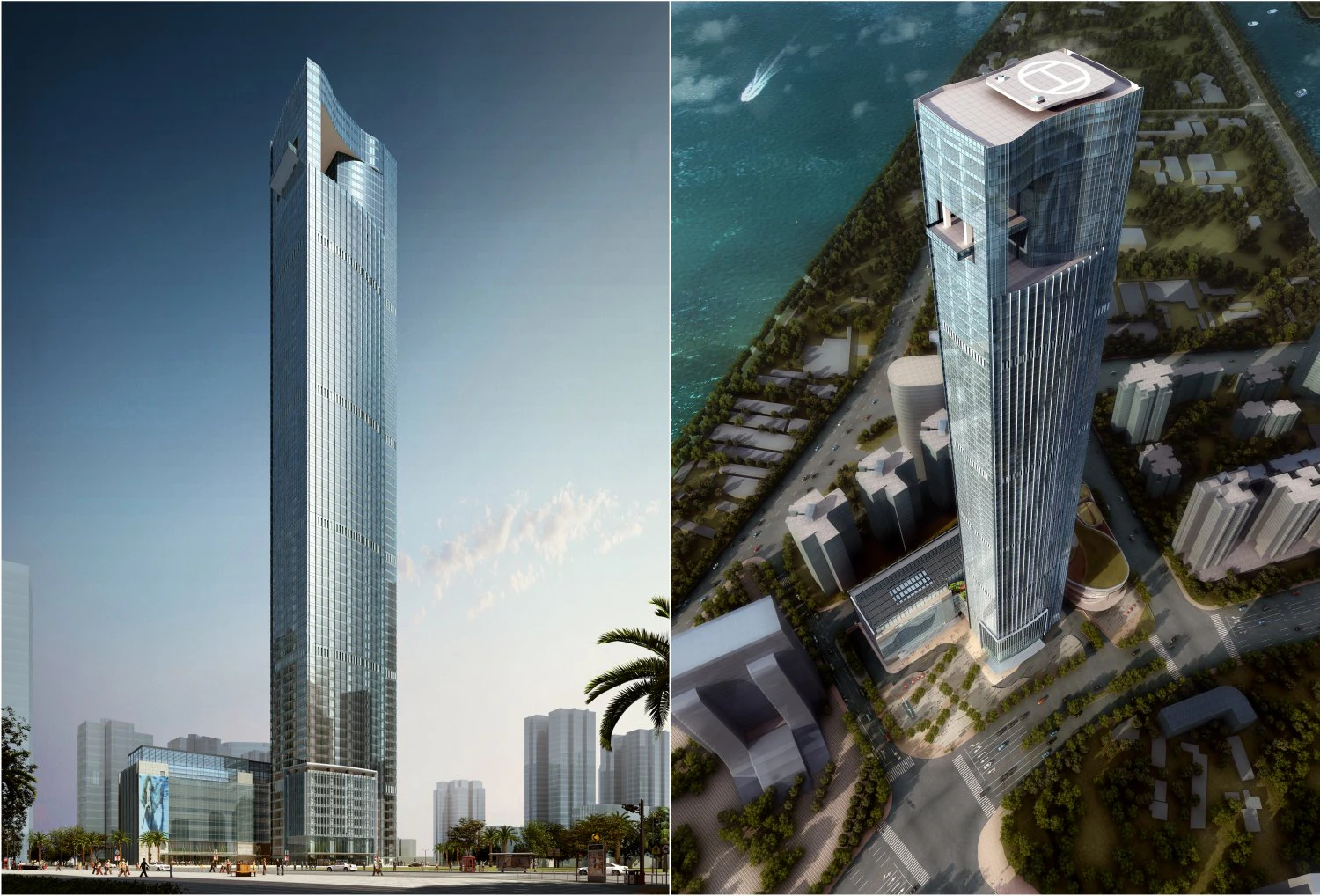 skyscraper office building 007 3D Model .c4d .max .obj .3ds .fbx .stl .blend 