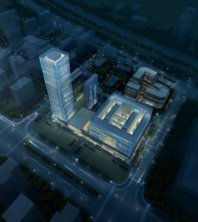 skyscraper office building 011 3D-Modell .c4d .max .obj .3ds .fbx .stl .blend 