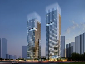 gedung perkantoran pencakar langit 016 Model 3D