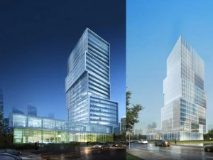 edificio per uffici grattacielo 017 Modello 3D