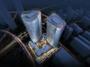 edificio per uffici grattacielo 020 Modello 3D