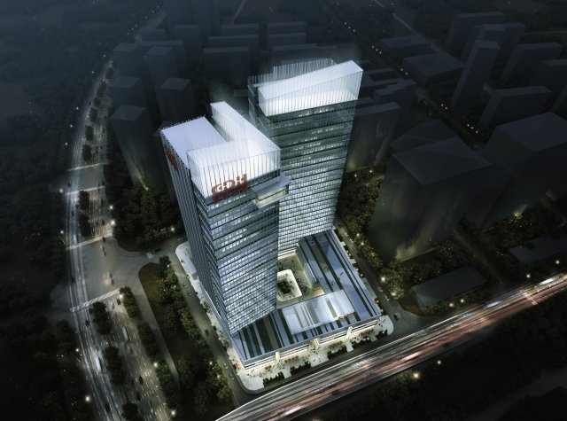 skyscraper office building 021 3D Model .c4d .max .obj .3ds .fbx .stl .blend 
