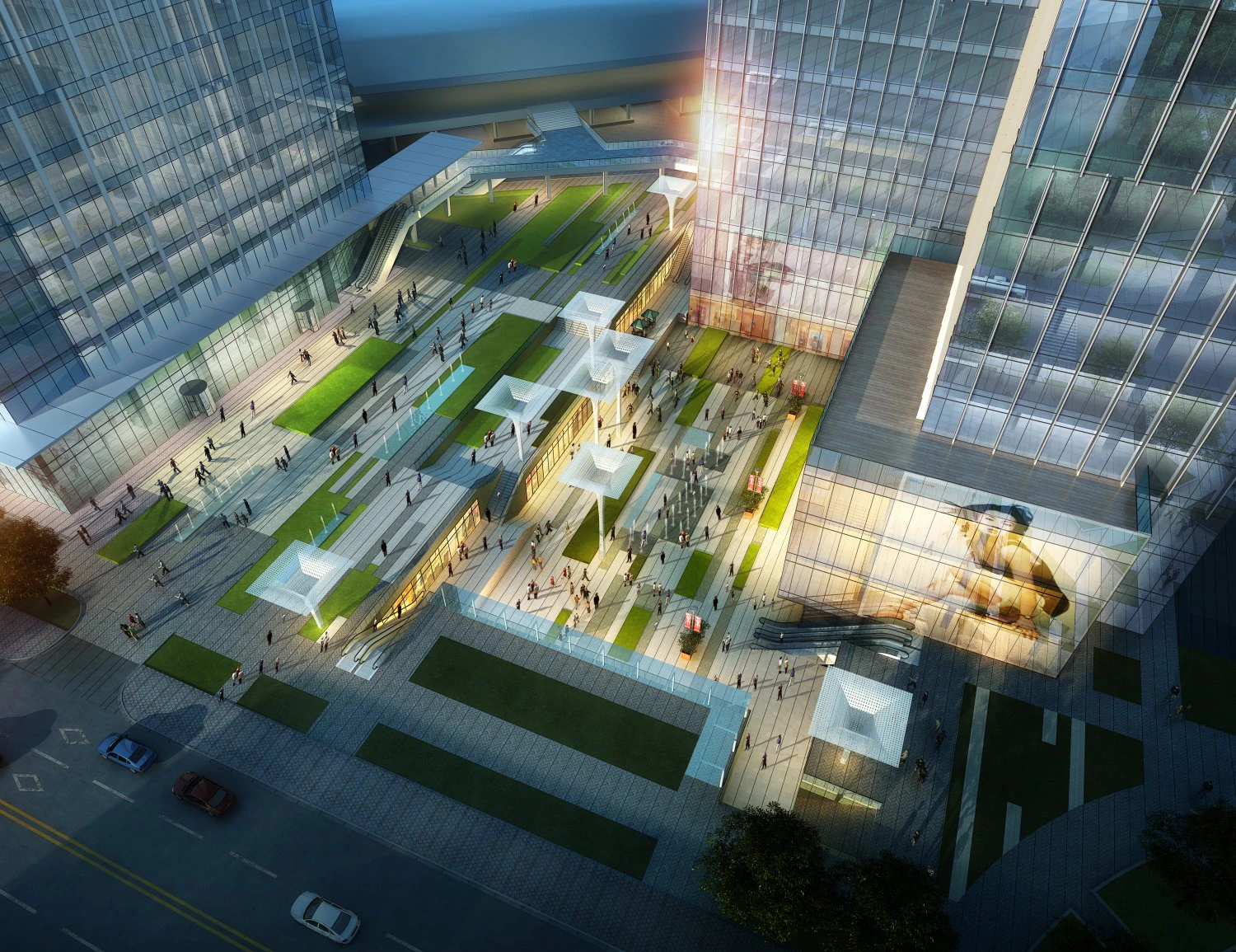 skyscraper office building 027 3D Model .c4d .max .obj .3ds .fbx .stl .blend 