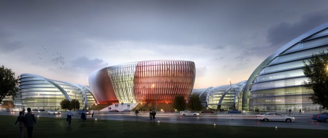 international convention and exhibition center 3 Modelo 3D .c4d .max .obj .3ds .fbx .stl .blend 