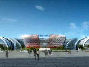 Internationales Kongress- und Ausstellungszentrum 4 3D Modell