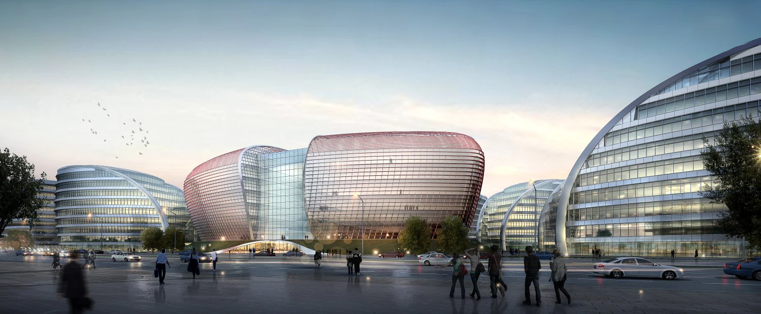 international convention and exhibition center 5 3D Model .c4d .max .obj .3ds .fbx .stl .blend