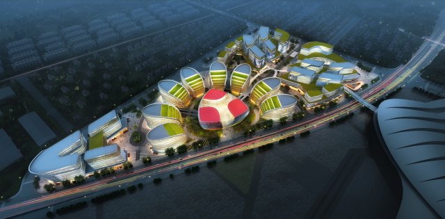 international convention and exhibition center 9 3 3Dモデル .c4d .max .obj .3ds .fbx .stl .blend 