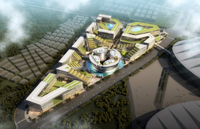 international convention and exhibition center 10 3D Model .c4d .max .obj .3ds .fbx .stl .blend 