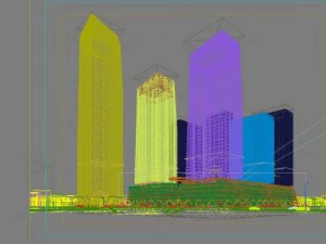 city shopping mall 006 3D Model