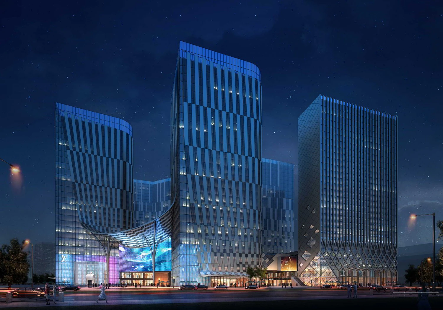 city shopping mall 010 3D Model .c4d .max .obj .3ds .fbx .stl .blend 