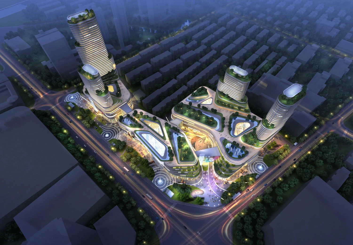 city shopping mall 014 3D Model .c4d .max .obj .3ds .fbx .stl .blend 