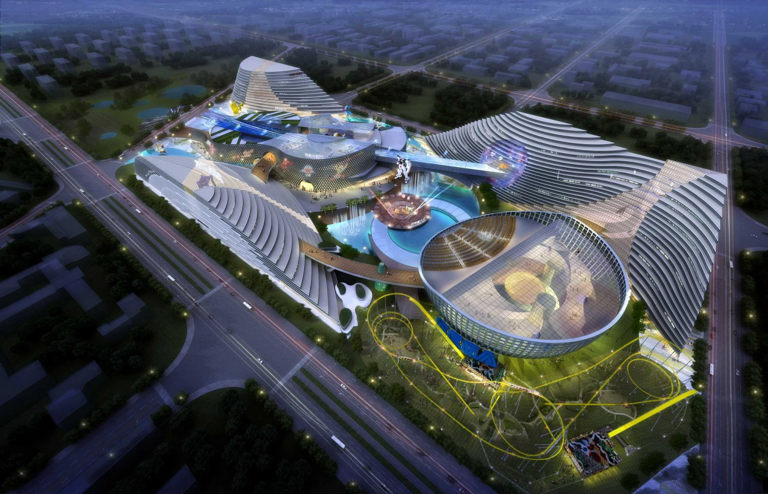 city shopping mall 015 3D Model .c4d .max .obj .3ds .fbx .stl .blend