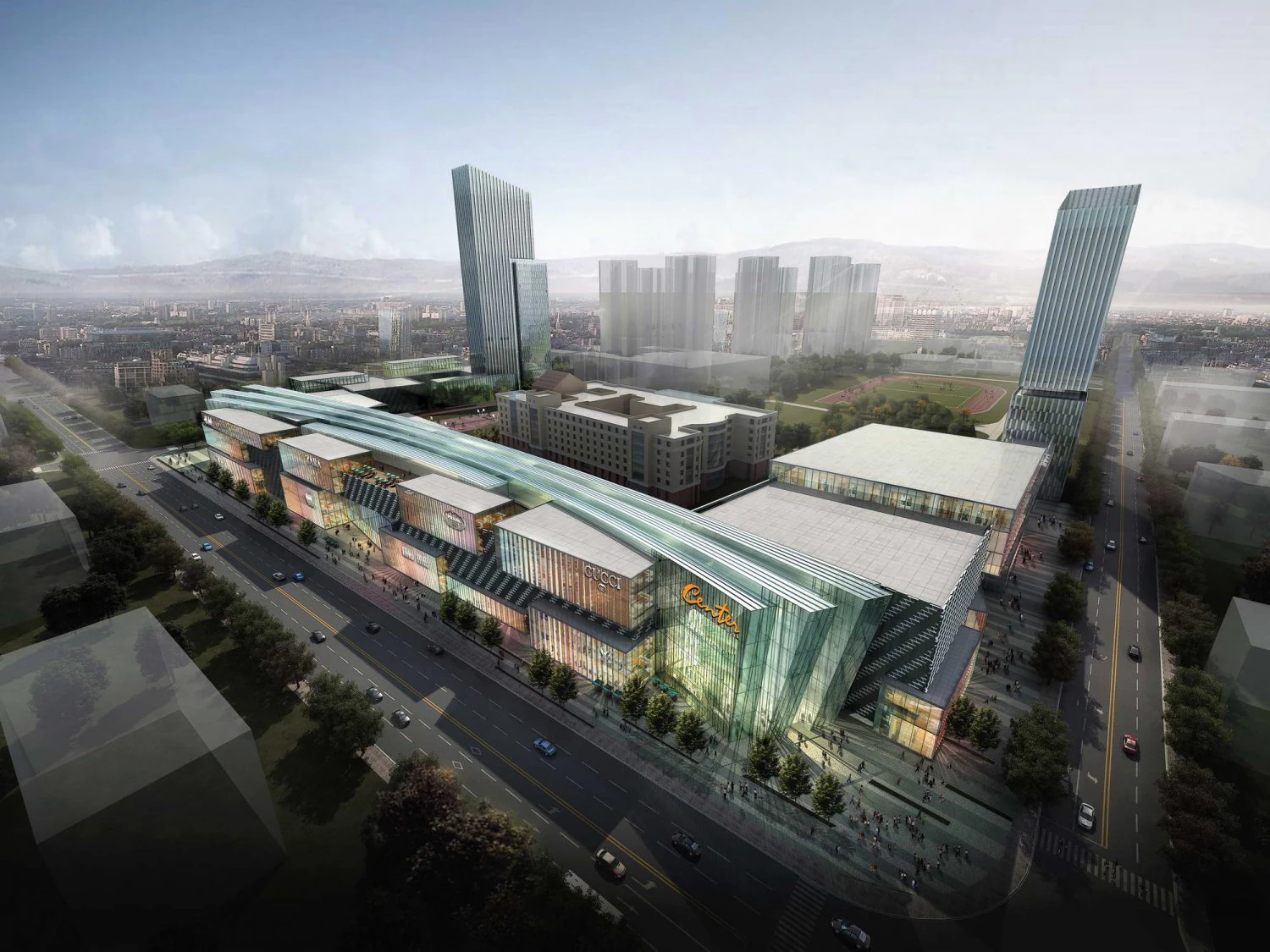 city shopping mall 016 3D Model .c4d .max .obj .3ds .fbx .stl .blend