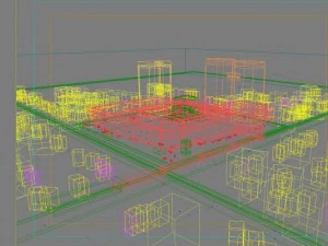 city shopping mall 018 3D Model