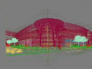 city shopping mall 019 3D Model