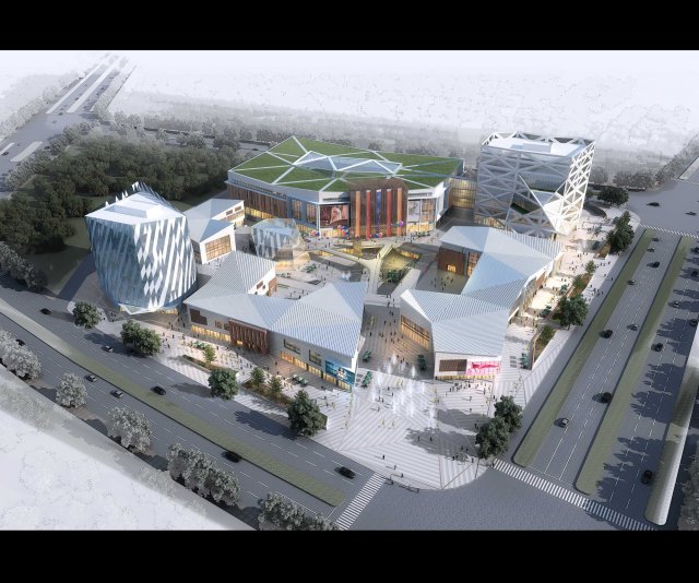 city shopping mall 027 3D 모델 .c4d .max .obj .3ds .fbx .stl .blend 