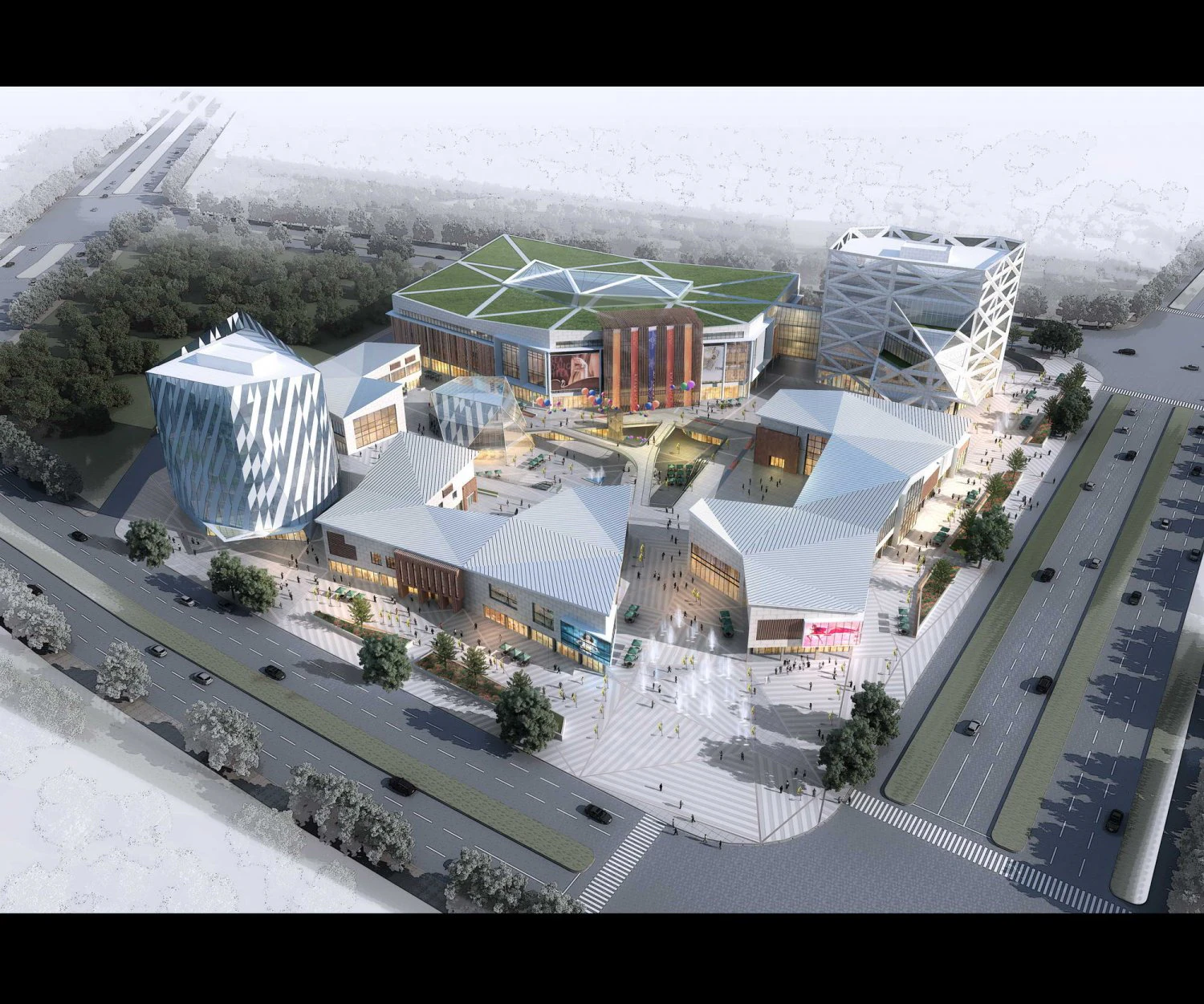 city shopping mall 027 3D Model .c4d .max .obj .3ds .fbx .stl .blend